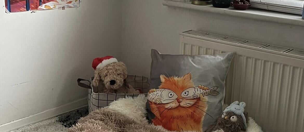 Tiny room hack: turned a pet bed into my own cosy corner 🎀✨