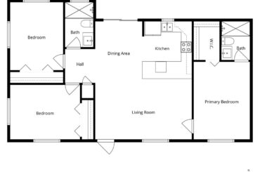 How would you set up the living room with tv, couch and high chairs by the kitchen counter?