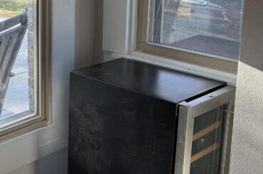 Is this wine fridge placement Ok?