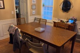 Help! Which chairs would lighten up our dining room?