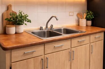 Which one looks better? Can’t change countertop/floor