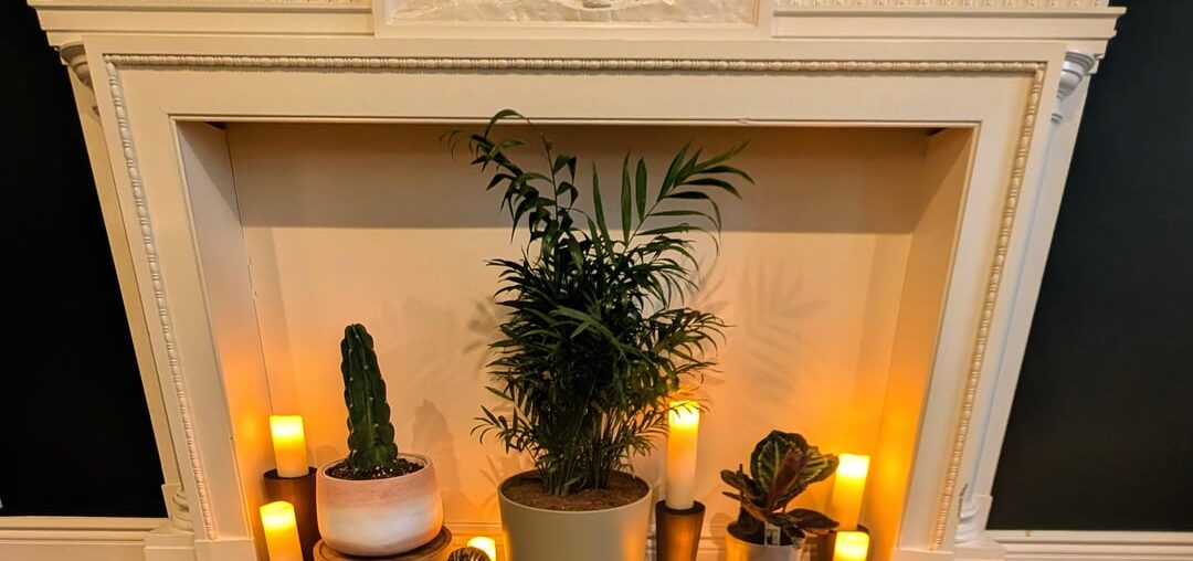Mantel space decoration.