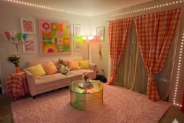 Would a pink or green rug look better?