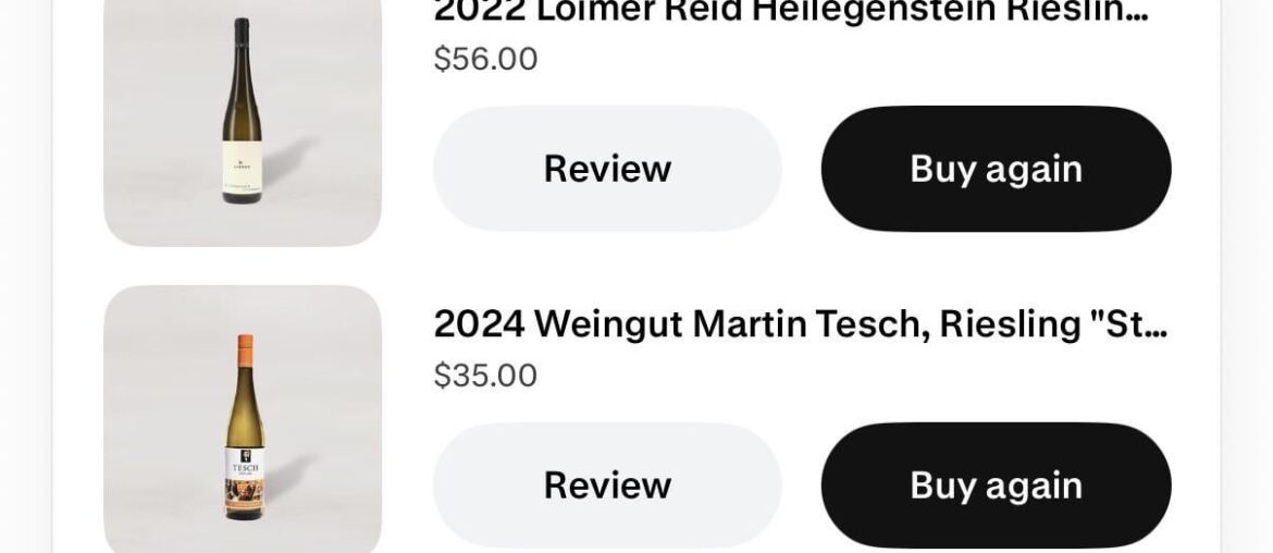 Rate/comment on today’s shipment