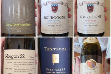 Kellerei Gerwurtztraminer, Labet PN and Chard, Textbook Morgon and CS. Gagnerot Corton