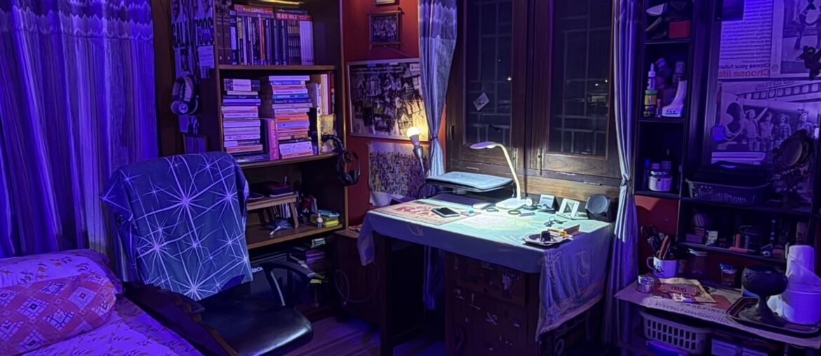 Where the reading takes place.