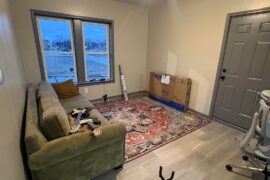 Be honest, is this room too small for an accent chair?