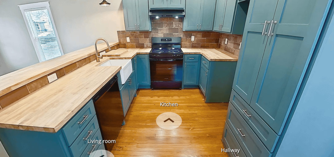 How to make kitchen (1st pic) feel more like my style (2nd pic)