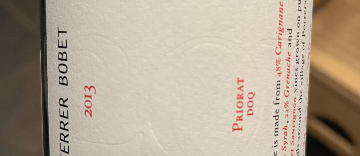 Ferrar Bobet Priorat blend 2013