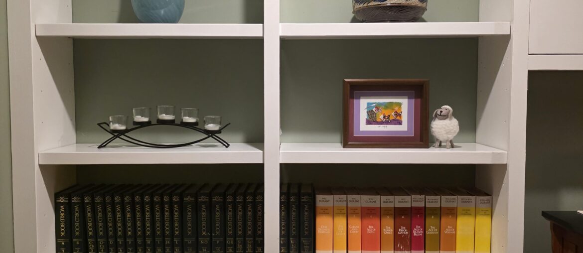 How do I make these books look better on my shelves?