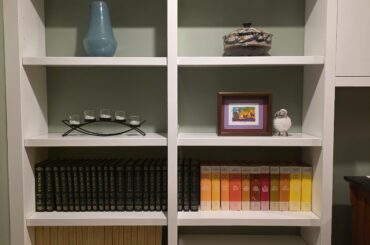 How do I make these books look better on my shelves?