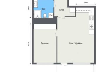 How can I manage bed and work table in my bedroom (soverom)?