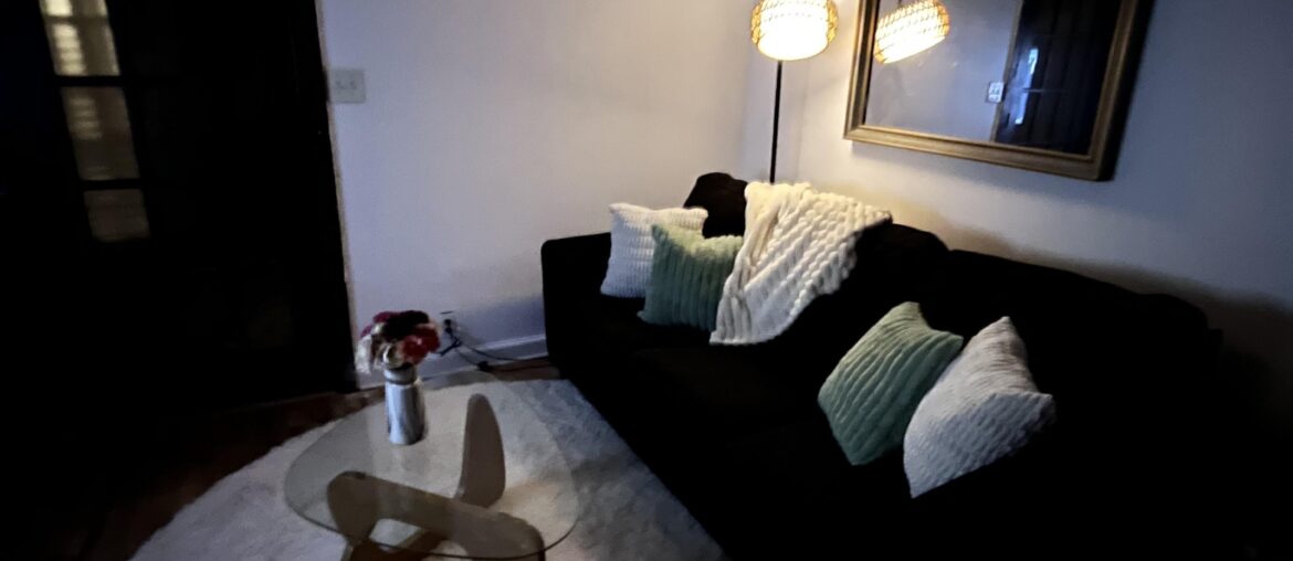 Any suggestions on what I should add to the bare wall next to the couch?