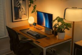 Warm indirect desktop lamp?