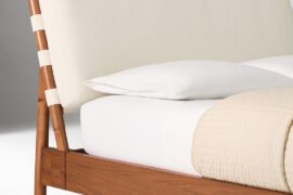 Love the West Elm McKinley Bed (especially the headboard angle and how its attached) but not the price tag, any budget-friendly dupes?