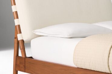 Love the West Elm McKinley Bed (especially the headboard angle and how its attached) but not the price tag, any budget-friendly dupes?