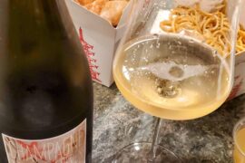 Fried chicken walked so crab rangoon could run. Laherte Blanc de Blancs with deep fried cream cheese