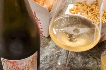Fried chicken walked so crab rangoon could run. Laherte Blanc de Blancs with deep fried cream cheese