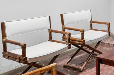 Inherited these McGuire bamboo director chairs and wondering how I can use them. Don’t think they are for every day use. I can see them as summer chairs outside but not sure. What do you think?