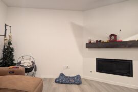 Help! Drawing a blank, trying to bring some life into builder grade livingroom.