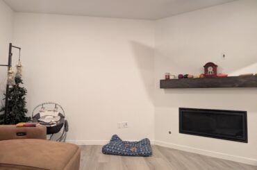 Help! Drawing a blank, trying to bring some life into builder grade livingroom.