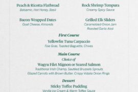 Wine pairings at the Masters dinner
