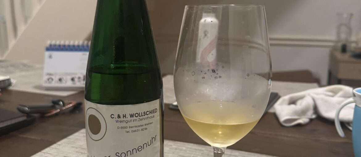 First time drinking aged Riesling