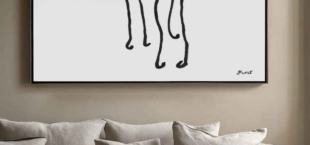 My greyhound paintings as decor [OC]