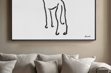 My greyhound paintings as decor [OC]