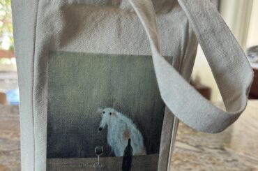 I was gifted this borzoi wine tote bag and I’m obsessed