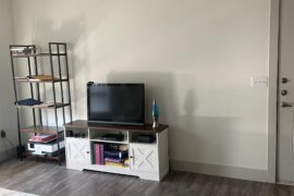 Help with the gap between entertainment and door