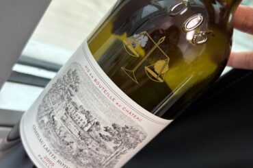 Feeling loved on my birthday with the beautiful Chateau Lafite Rothschild 2005 🥰