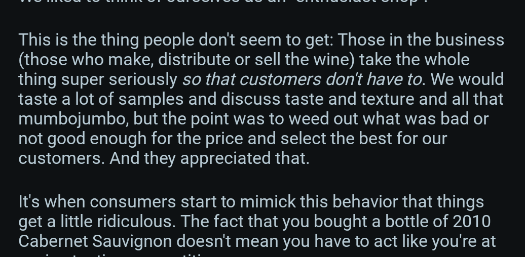 Came across this comment in a random thread recently, what do you guys think?