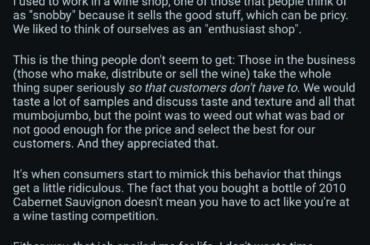 Came across this comment in a random thread recently, what do you guys think?