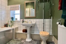 Rental Bathroom after/before (updated over 2 years ago and considering changing again)