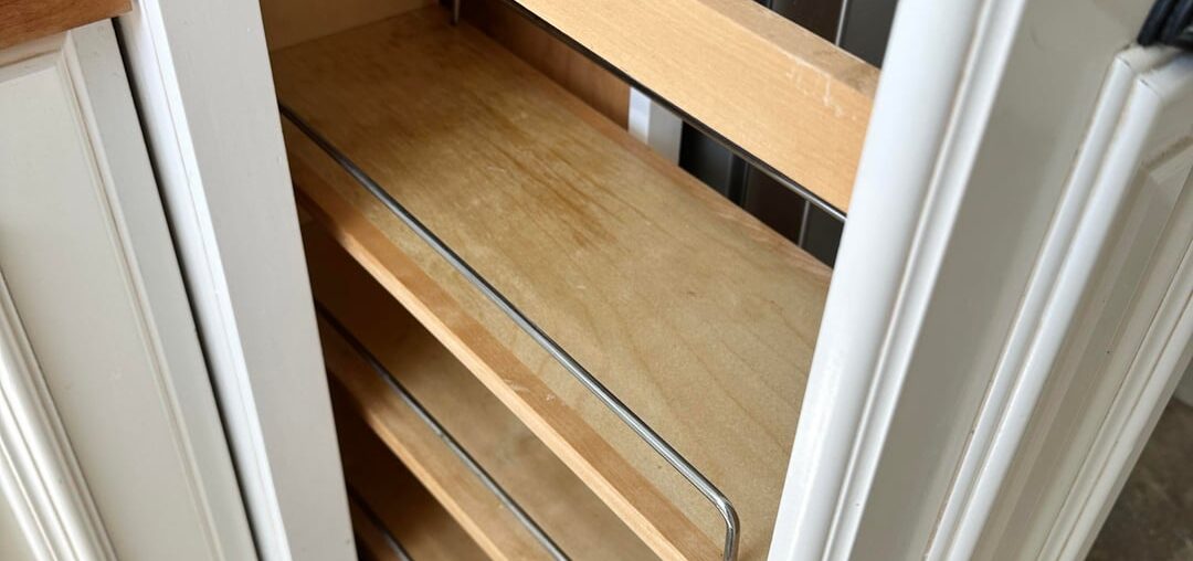 Just moved in… need help organizing this pull-out cabinet. Just moved in… need help organizing this pull-out cabinet.