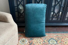 Would a chair in this teal work with the rug and cabinet?