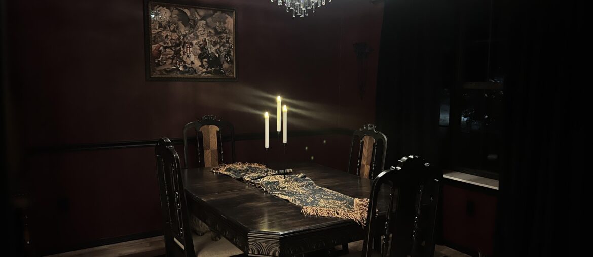 Medieval dining room B&A