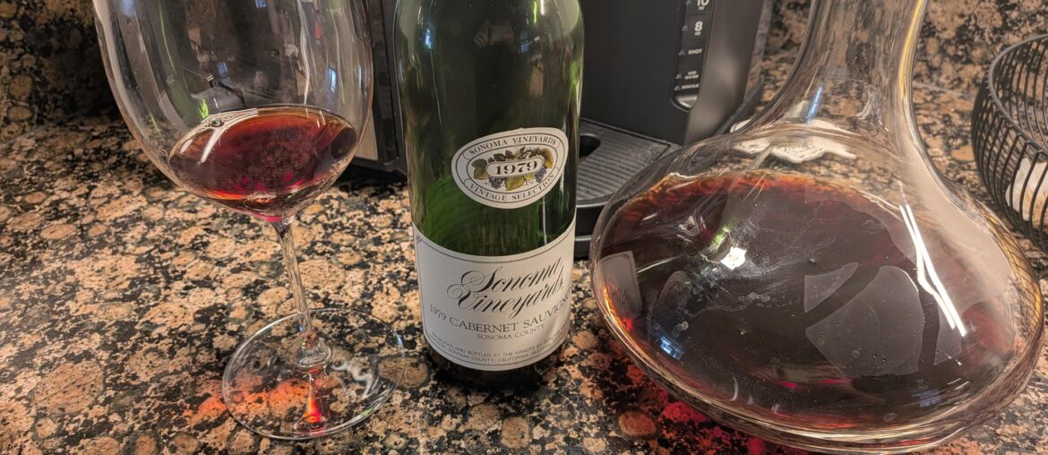 1979 Sonoma Vineyards Cabernet Sauvignon