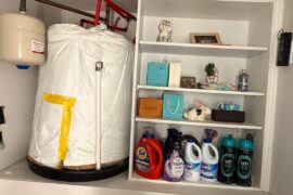 Please help… Not sure what to do about covering up this water heater situation. A curtain? What would be the most appealing option?