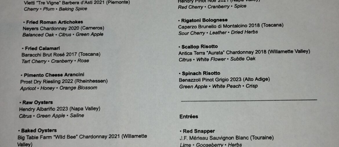 Spring menu recommendations Spring menu recommendations