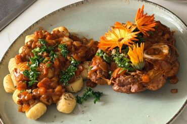 Osso Buco et gnocchi avec gremolata