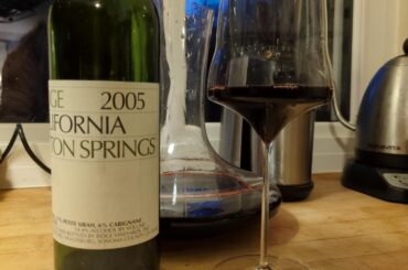 Tasting a 2005 Lytton Springs