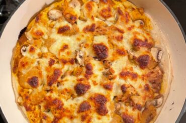 Pizza pan champignon