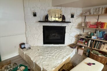 Awkward hearth space help needed