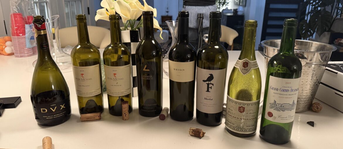 Birthday wine night lineup