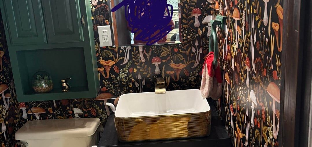 Teeny tiny half bath makeover