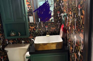 Teeny tiny half bath makeover