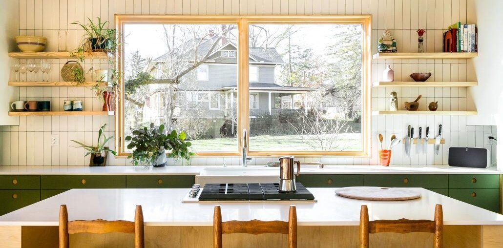 Glorious, symmetrical kitchen we designed & built