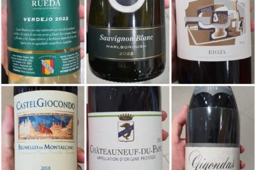 CVNE rueda, Crawford SB, Vivanco Rioja, Giocondo BdM, Chapoutier CdF and Gigondas